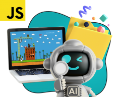 Язык программирования JavaScript + AI. Проектное обучение + геймификация + AI-помощники - КИБЕРшкола программирования для детей, компьютерные курсы для школьников, начинающих и подростков - KIBERone г. куюки
