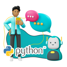 Умный чат-бот на Python - КИБЕРшкола программирования для детей, компьютерные курсы для школьников, начинающих и подростков - KIBERone г. куюки