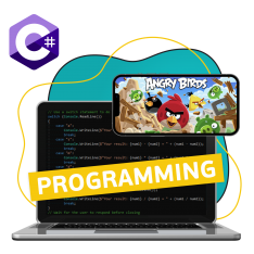 Программирование на C#. Удивительный мир 2D-игр - КИБЕРшкола программирования для детей, компьютерные курсы для школьников, начинающих и подростков - KIBERone г. куюки